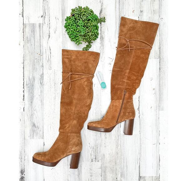 **SOLD**  Platform Over the Knee Boots (38.5) - Picture 3 of 12